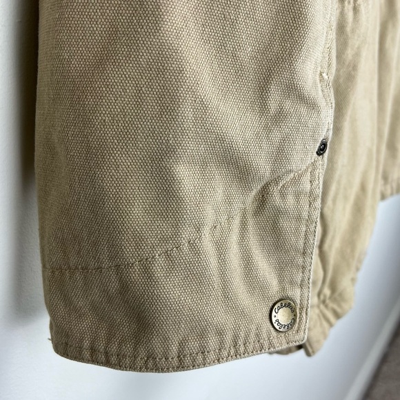 Cabela’s | Canvas Chore Barn Coat Fleece & Quilted Lined Tan | L - Picture 7 of 16